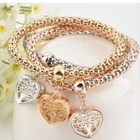 Tree of Life Heart Charm Bracelets - Picture 3 of 6